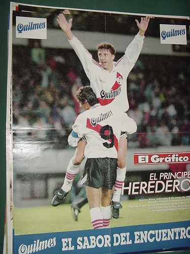 Enzo Francescoli Crespo Poster Original Futbol River Plate .