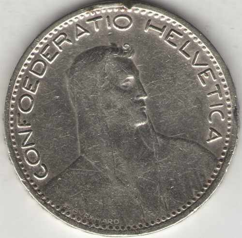 Suiza 5 Francos 1923  Mb+