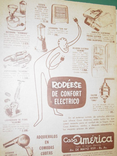 Publicidad Antigua Casa America Electrodomesticos Mod1