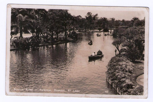 Antigua Foto Postal Argentina Buenos Aires Palermo