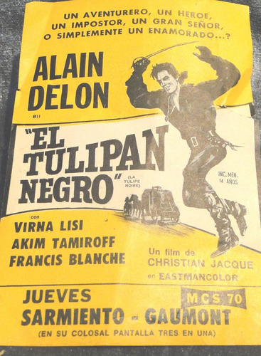 Alain Delon Volante De El Tulipan Negro