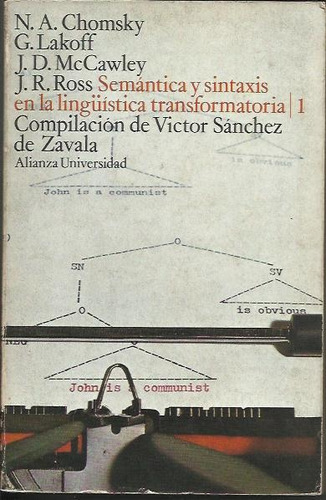 Semantica Y Sintaxis En La Linguistica Transformatoria 1 E 2