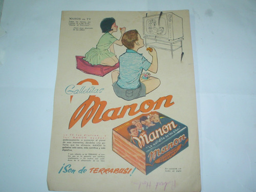 Galletitas Manon Terrabusi Danny El Terrible Publicidad1959