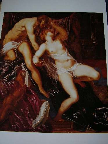 Tintoretto     Tarquino Y Lucrecia  43cm  X 29cm  Impecable