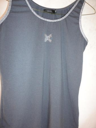 Remera  Musculosa Orix Argentina Gris Plomo Con Plateado