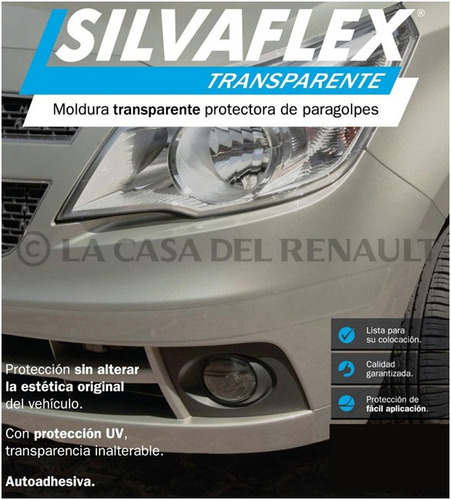 Moldura Protector Paragolpe Renault Clio 2 06 Transparente