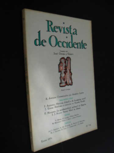 Revista De Occidente N 82 1970 Amoros Alberich Uceda Plans