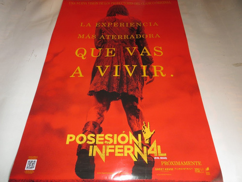 Poster Original De La Pelicula  Posesion Infernal