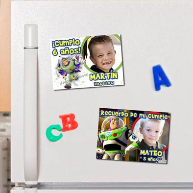 Cumple Toy Story: Cartel De Bienvenida + 15 Souvenirs Imanes