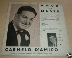 Carmelo D´amico Oscar Silva Amor De Madre Vinilo Arg Firmado