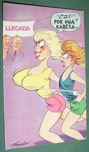 Tarjeta Postal Postcard Comic Humoristica Maucci Una Cabeza