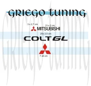 comprar Tun Adhesivos En Vinilo  Mitsubishi Colt Gl  Excel. Calidad