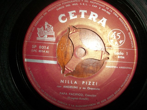 Nilla Pizzi Lote De 2   Discos  Simple  De Vinilo