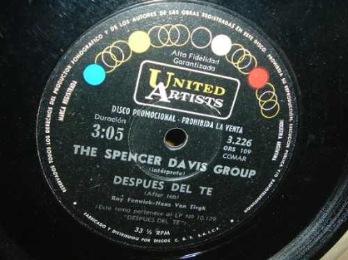 The Spencer Davis Group Despues Del Te Simple Argentino Pro