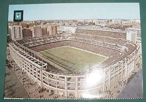 Postal Futbol Estadio Santiago Bernabeu Madrid España