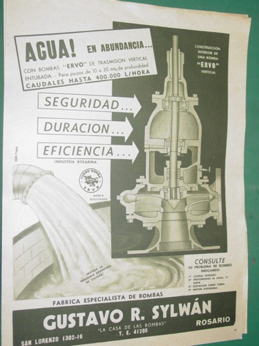 Publicidad Clipping Recorte Bombas Agua Ervo Knut Sylwan Mo2