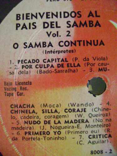 O Samba Continua-bienvenidos Al Pais Del Samba-lp Vinilo-76