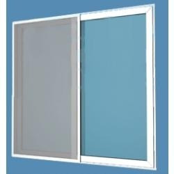 Ventana Aluminio Blanco 150x110 Cortina Reja Mosq Tecnooeste