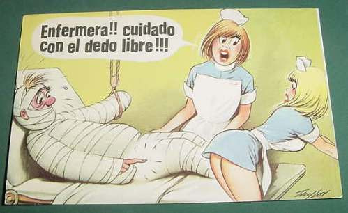 Tarjeta Postal Postcard Comic Humoristica Maucci Cuidado