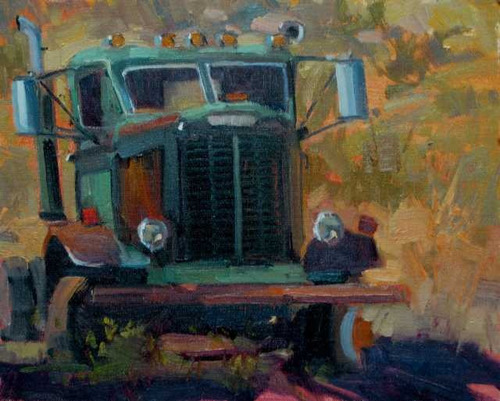 Lamina 45 X 30 Cm. Arte - Pintura - Antiguo Camion
