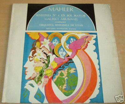 Mahler Sinfonia N 4 Maurice Abravanel Vinilo Argentino