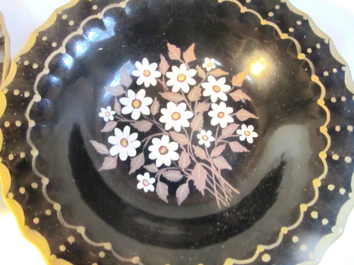 El Arcon Par De Platos Ceramica Decorados Liza Vigos 12025