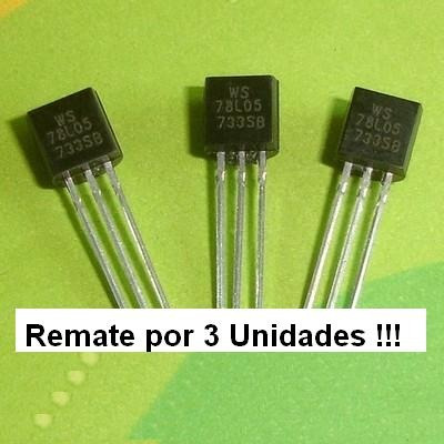 3 Reguladores 78l05 5v 100ma Almagro Caballito Pic Arduino