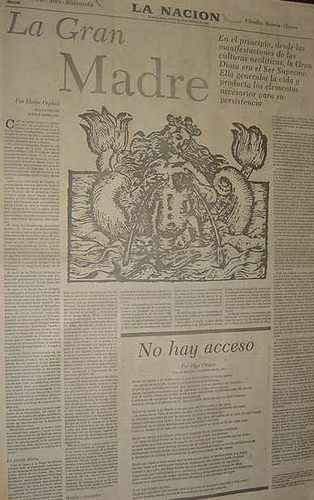 Diario La Nacion 22/2/81 Gran Madre Orphee Poema Olga Orozco