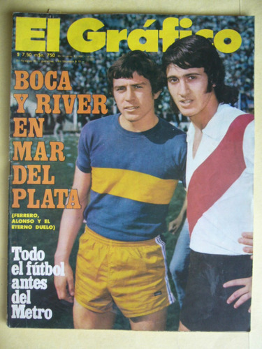 River Chacarita Talleres Union Boca / El Grafico 2888 1975