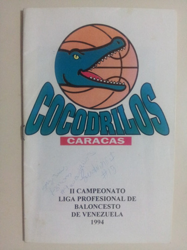Folleto Cocodrilos De Caracas Autografo1994