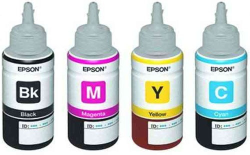 Juego De 4 Botellas De Tinta Epson P/ L200 L210 L355 L555