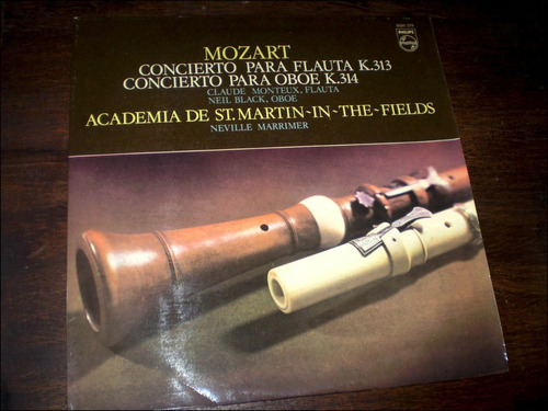 Mozart / Concierto Para Flauta _ Neville Marriner - Vinilo
