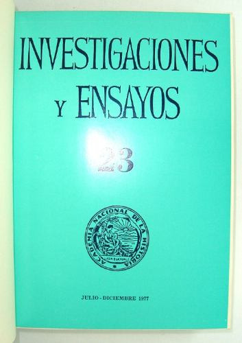 Investigaciones Y Ensayos Nº 23. Julio / Dic. 1977. Armada