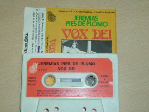 Vox Dei Jeremias Pies De Plomo Cassette Argentino