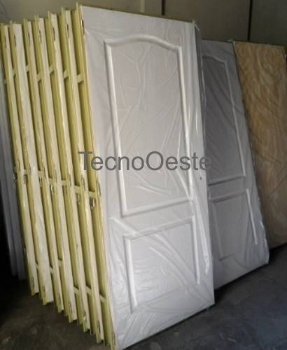 Imagen 4 de 9 de Puerta Placa Craftmaster Blanca C/ Marco Y Cerradura 80x200
