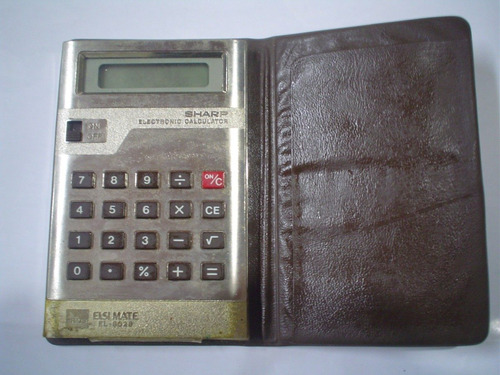 Calculadora Sharp Elsi Mate El-8028 Estuche Cartera