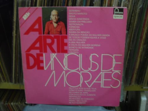 Vinicius De Moraes   Arte De  Vinilo Doble  Brasilero