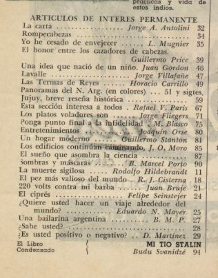 Imagen 2 de 2 de Selecciones Argentinas. Tomo Xiii-año V-nº 52. Julio 1953