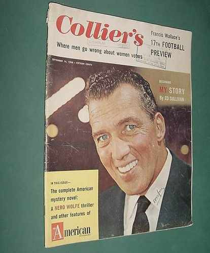 Revista Collier's Ed Sullivan Women Football Futbol