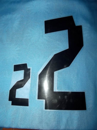 Numero Grande Y Chico Estampado Para Camiseta Uruguay 2012