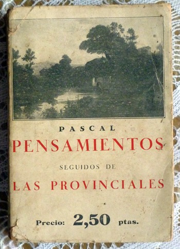Blaise Pascal - Pensamientos Las Provincias