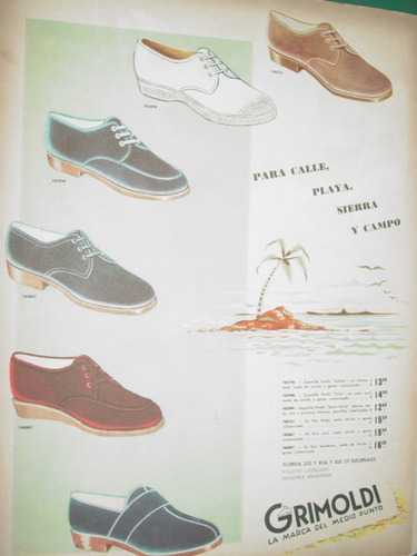 Publicidad Antigua Calzados Grimoldi Zapatos Modelo 21