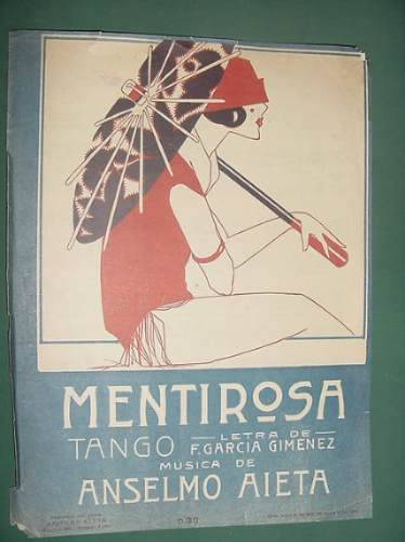 Partitura Tango Mentirosa Garcia Gimenez Aieta - Detalles