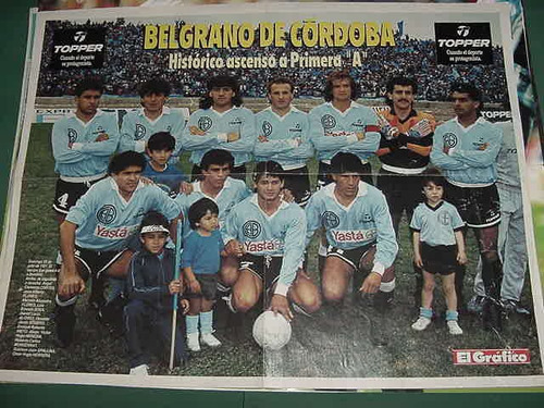 Poster Original Futbol Ascenso Primera Belgrano De Cordoba
