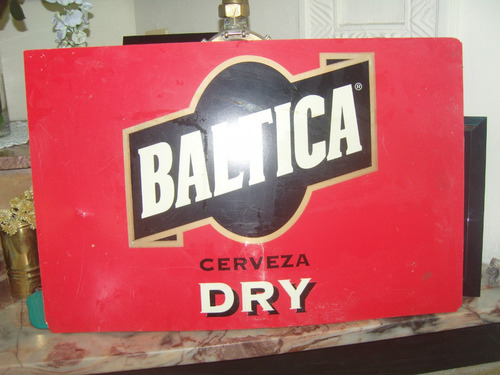 Cartel Cerveza Baltica No Chapa No Esmaltado