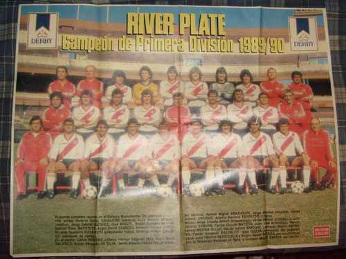 Poster De River Plate Argentina Campeon 1989/90