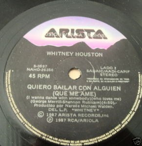 Whitney Houston Quiero Bailar Simple Argentino Promo