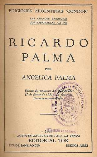 Ricardo Palma - Palma - Tor
