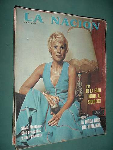 Revista Nacion 20/4/75 Silvia Montanari Diosa Kumari Nepal