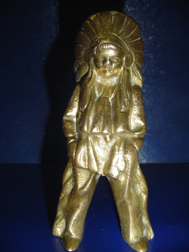 Indio Niño Estatuilla De Bronce No Ofrezco Envio Gratis